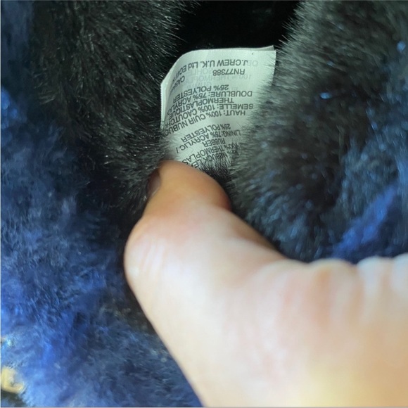 J.Crew winter shearling booties in navy NEW - Picture 4 of 10